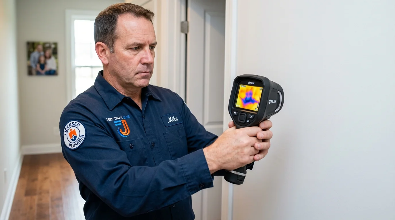 Thermal imaging leak detection by Johns Plumbing LLC in Brodhead